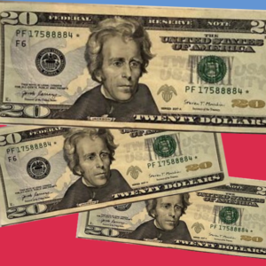 Billete de $20 USD ⭐ Serie Especial (Star Note) – Edición de Colección Billete original de $20 dólares estadounidenses con símbolo ⭐ (emitido por la Reserva Federal