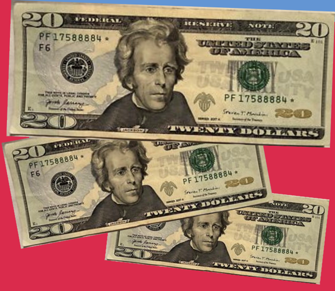 Billete de $20 USD ⭐ Serie Especial (Star Note) – Edición de Colección Billete original de $20 dólares estadounidenses con símbolo ⭐ (emitido por la Reserva Federal