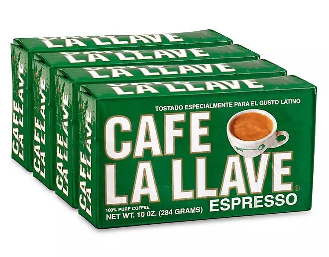 Café espresso La Llave (284 g / 10 oz) EL SABOR AUTENTICO Y TRADICION EN CADA TASA MARCA RECONOCIDA PARA LOS AMANTE  DEL CAFE OFRECIENDO UN CAFE FUERTE E INTENSO