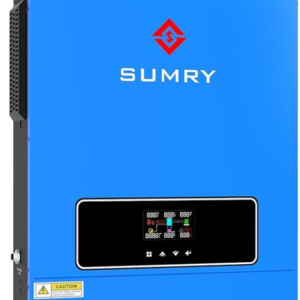 Combo Solar 3600W (3 Paneles de 590W) mas Dos Baterias 12V 100AH KIT Energia Completa(Intalacion incluida)Inversor y Cargador Solar SUMRY, 3600W CC 24V a CA 110V Convertidor de Voltaje Híbrido con Controlador de Carga MPPT de 120A, Energía Pura de Onda Sinusoidal para Sistema de Energía Doméstica